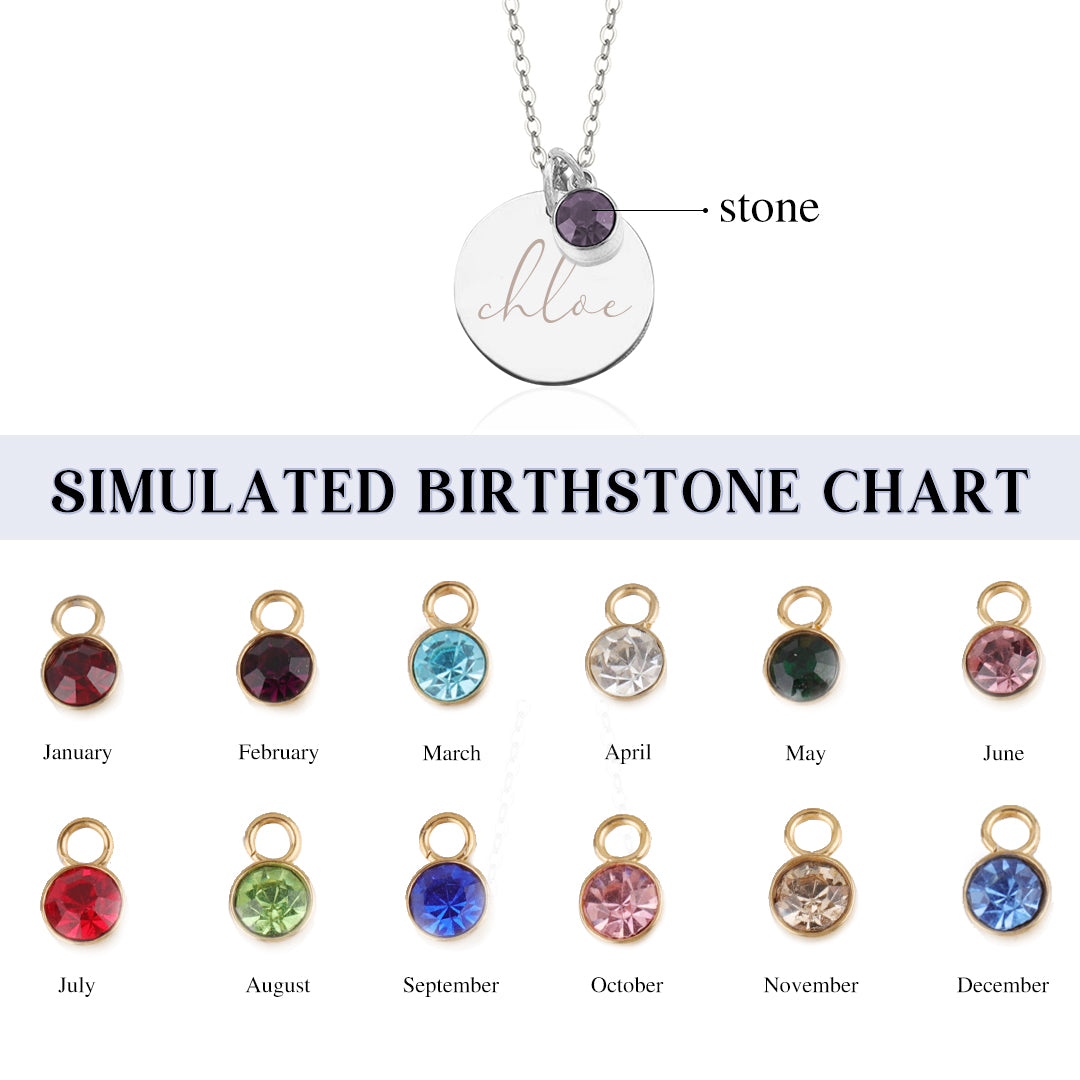 Custom Birthstone Necklace