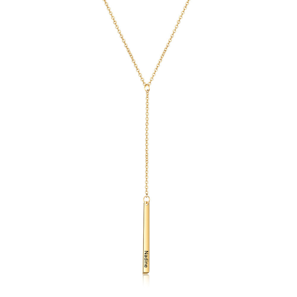 Custom Gold Plated Long Necklace