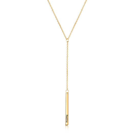 Custom Gold Plated Long Necklace