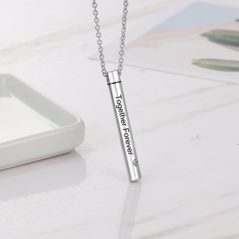 Stainless Steel Personalized Bar Name Necklace