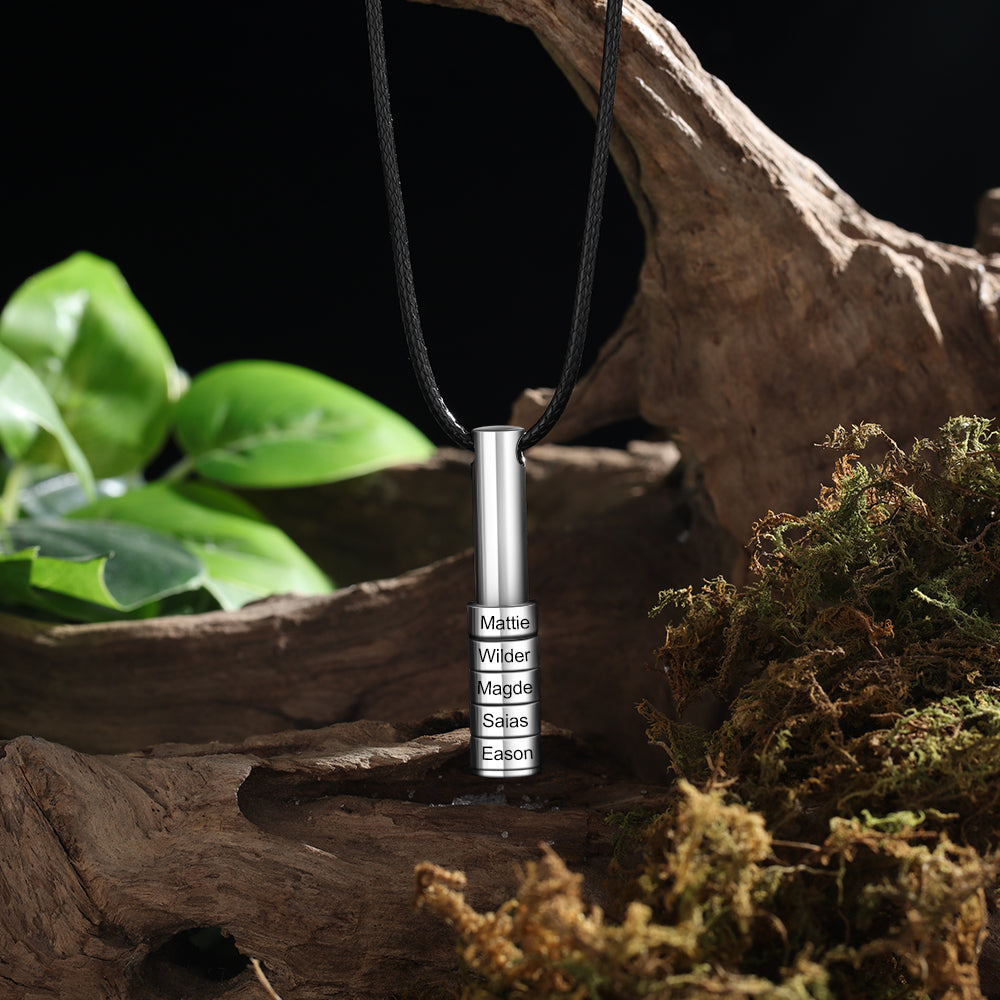 Personalized Stainless Steel Bar Necklace