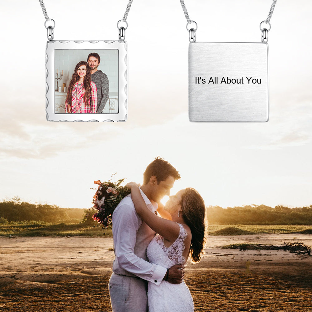 Stainless Steel Personalized Photo Necklace