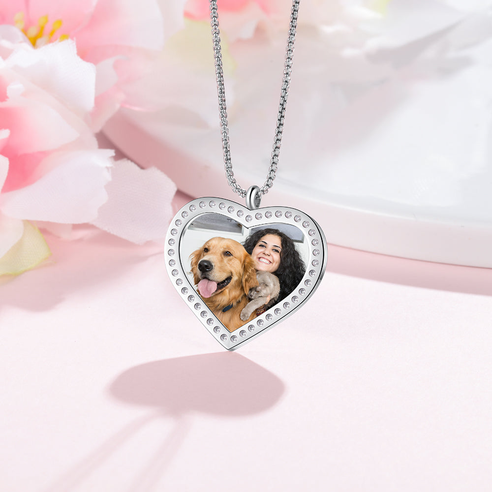 Stainless Steel Customized Photo Pendant Necklace