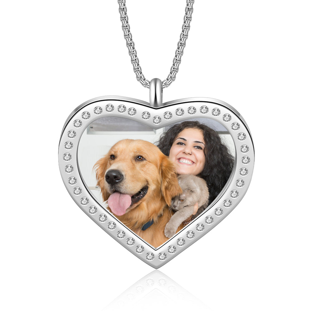 Stainless Steel Customized Photo Pendant Necklace