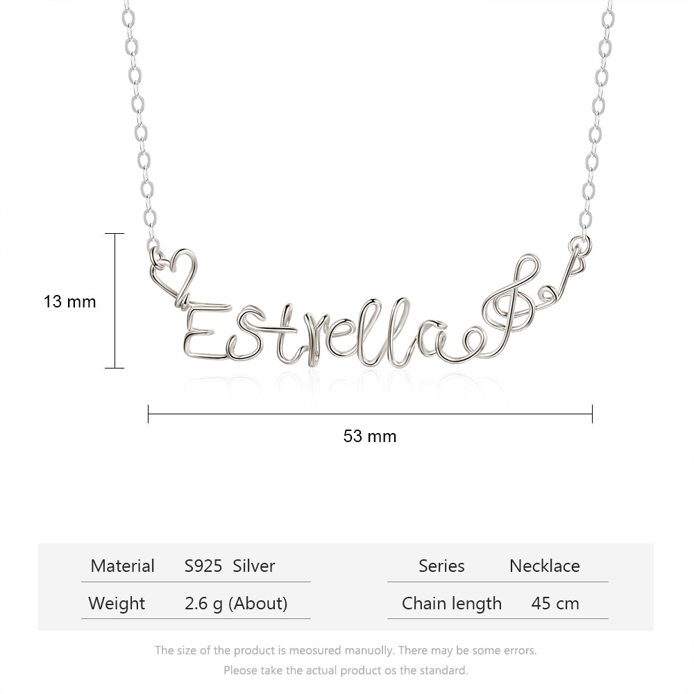 925 Sterling silver Name Necklace