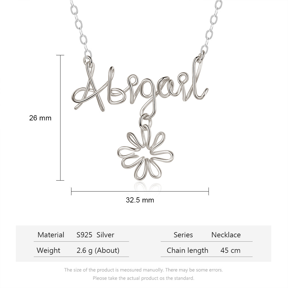 925 Sterling silver Custom Name Necklace