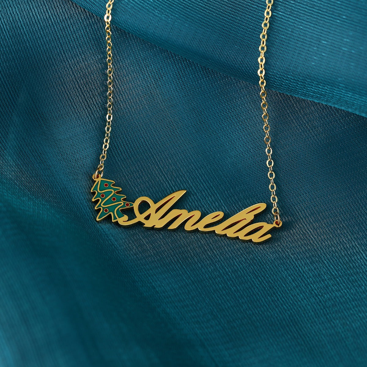 Personalized Name necklace 18K Gold Plated Christmas gift