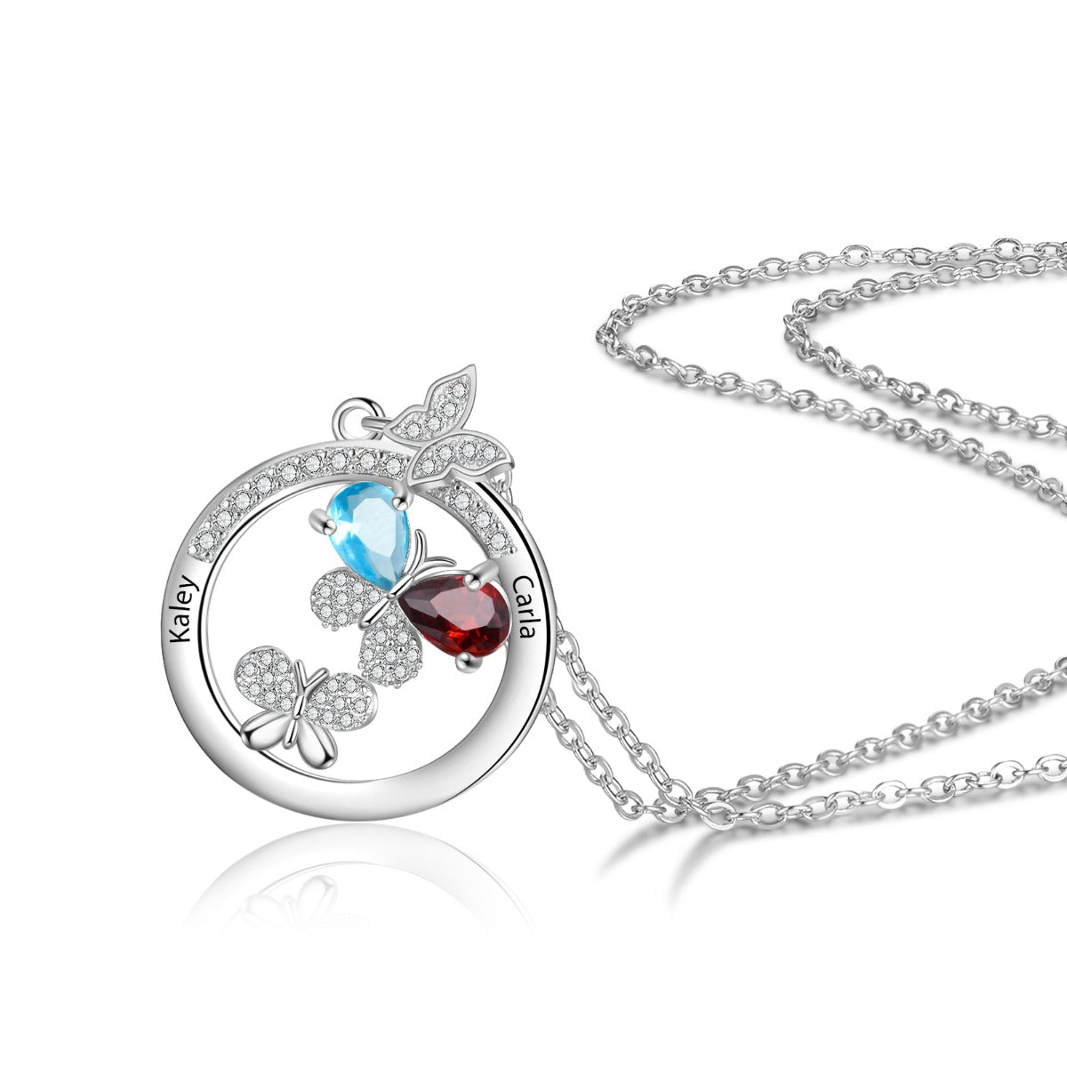 Personalized Rhodium plated Necklace