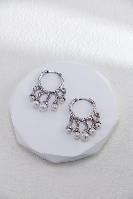 Minimalist Shell Beads Earrings