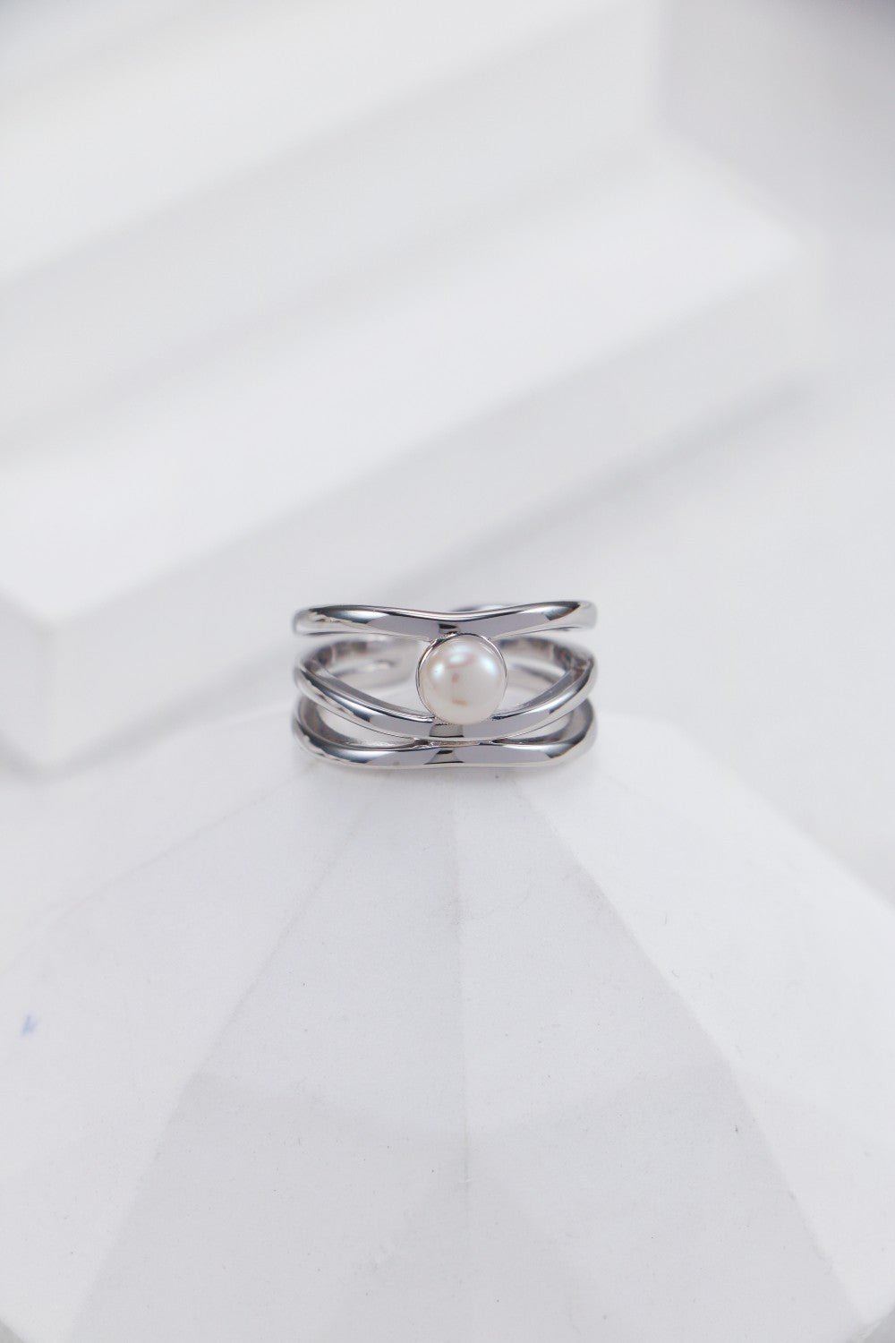 Minimalist Pearl Ring