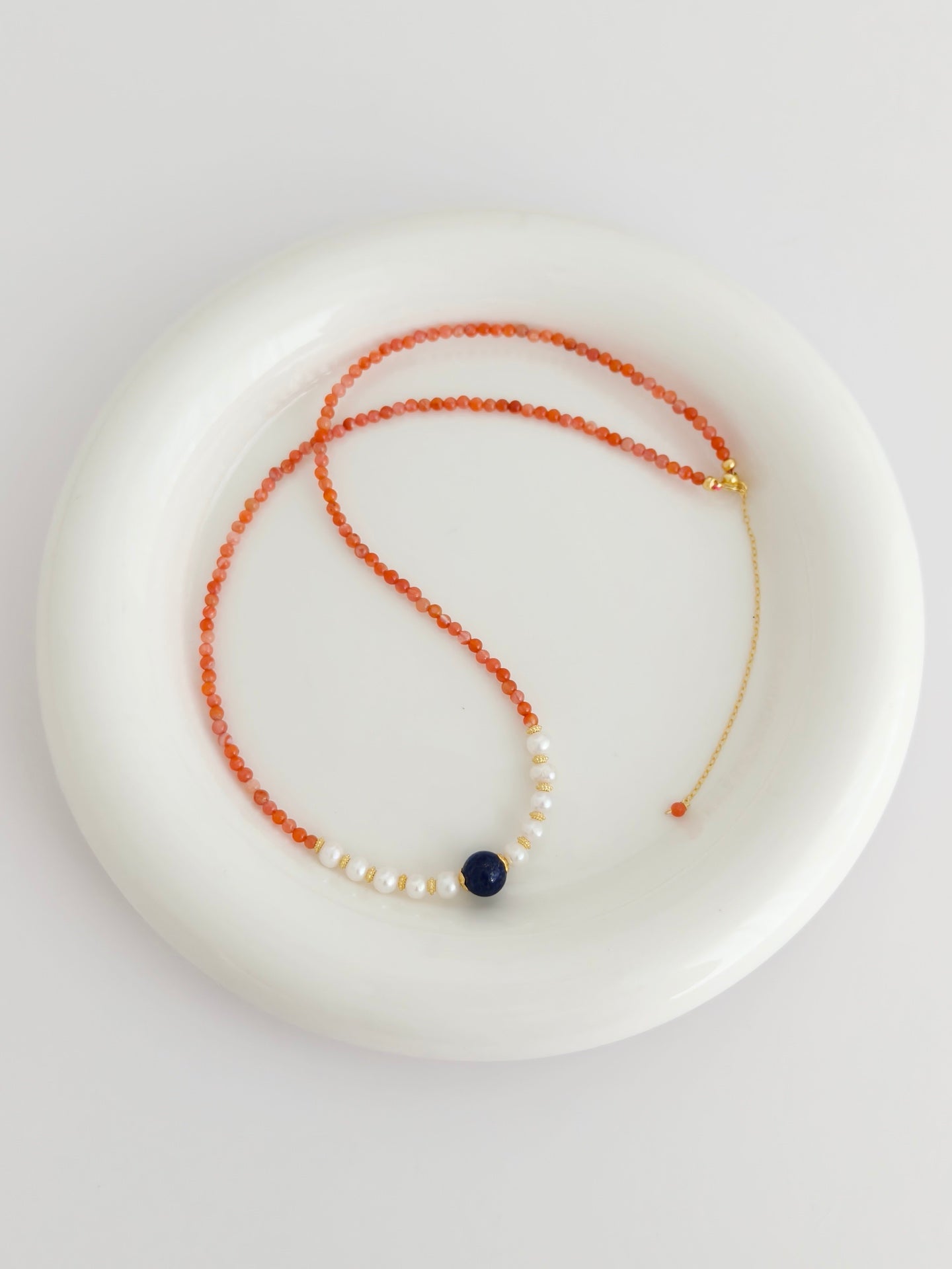 Eternal Harmony Agate & Lapis Necklace