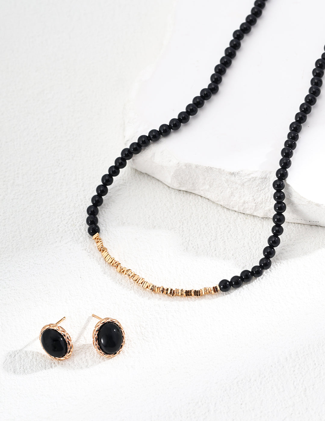 Minimalist Black Onyx Earrings
