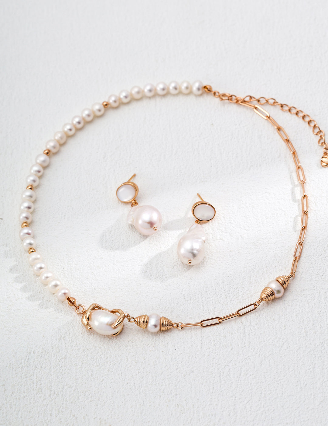 Classic Natural Pearl Shell Earrings