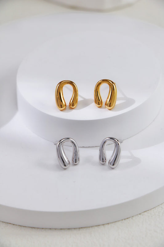 Minimalist Horseshoe Stud Earrings