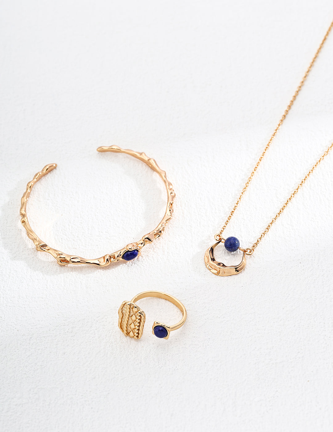 Crescent Moon Lapis Lazuli Necklace