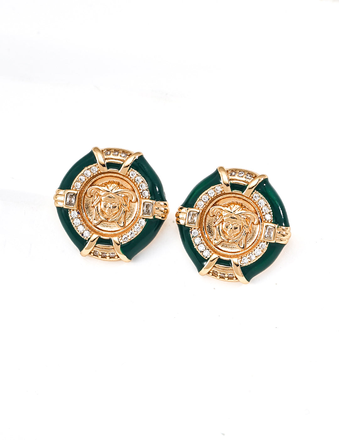Medusa Vintage Zircon Earrings