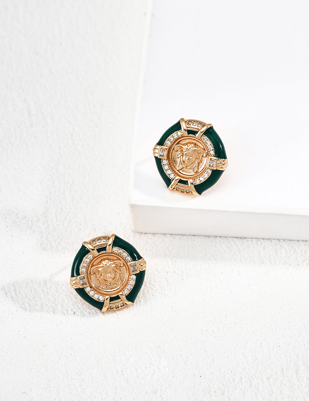Medusa Vintage Zircon Earrings