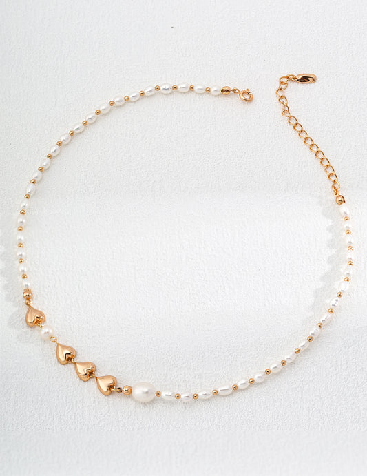 Eternal Heart Pearl Necklace