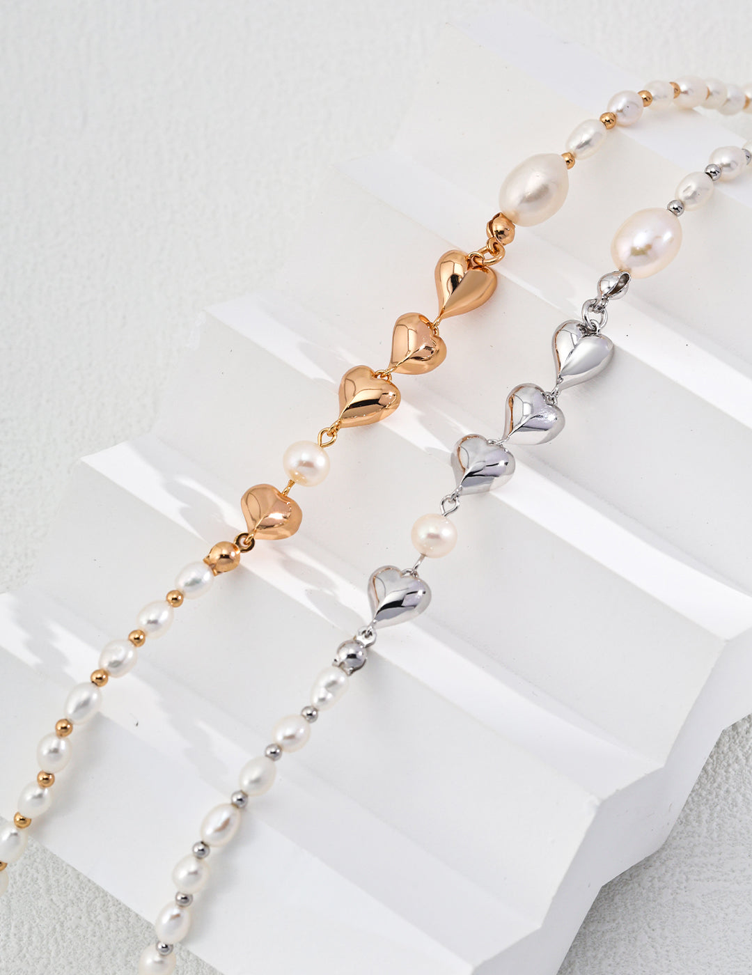 Eternal Heart Pearl Necklace
