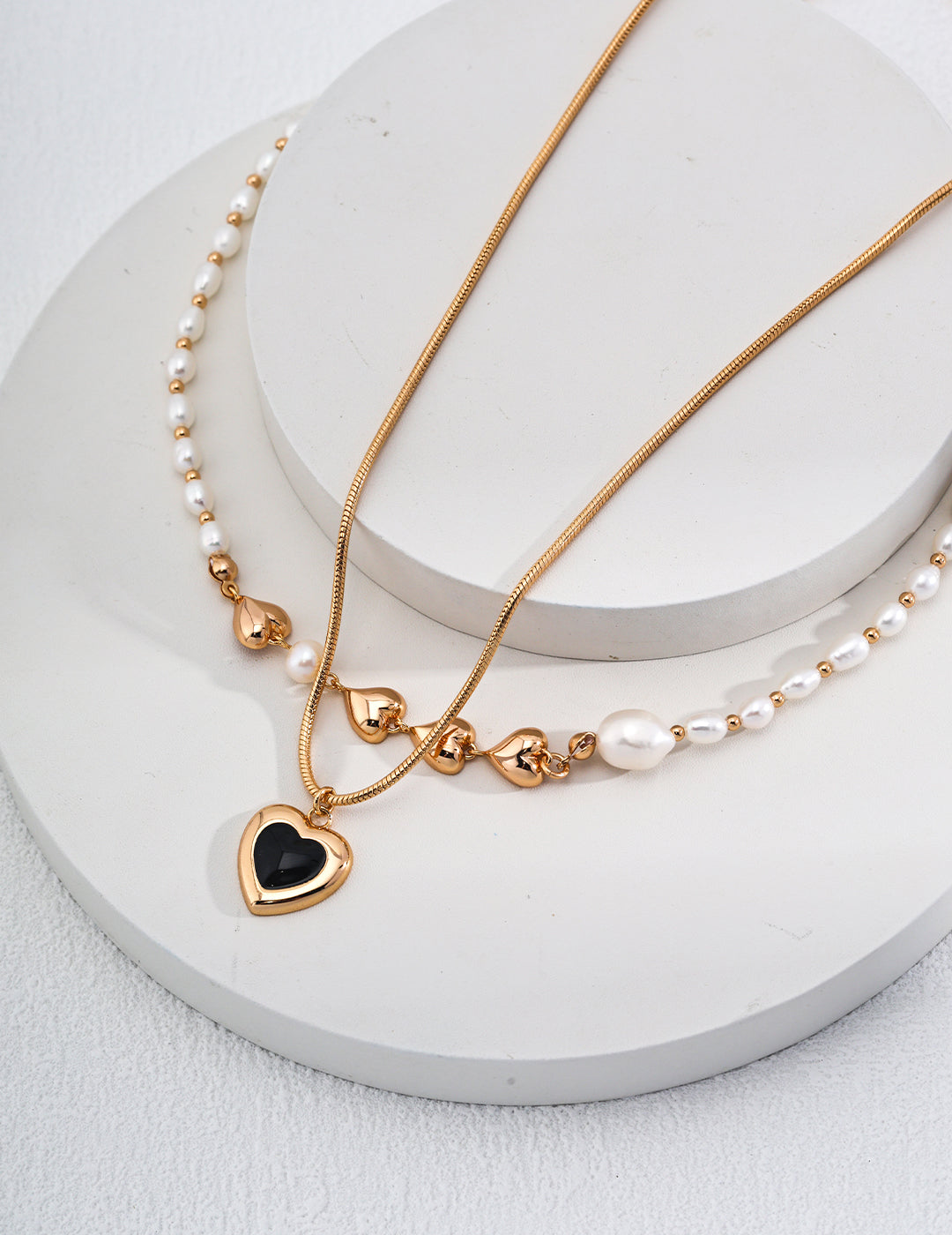 Eternal Heart Pearl Necklace