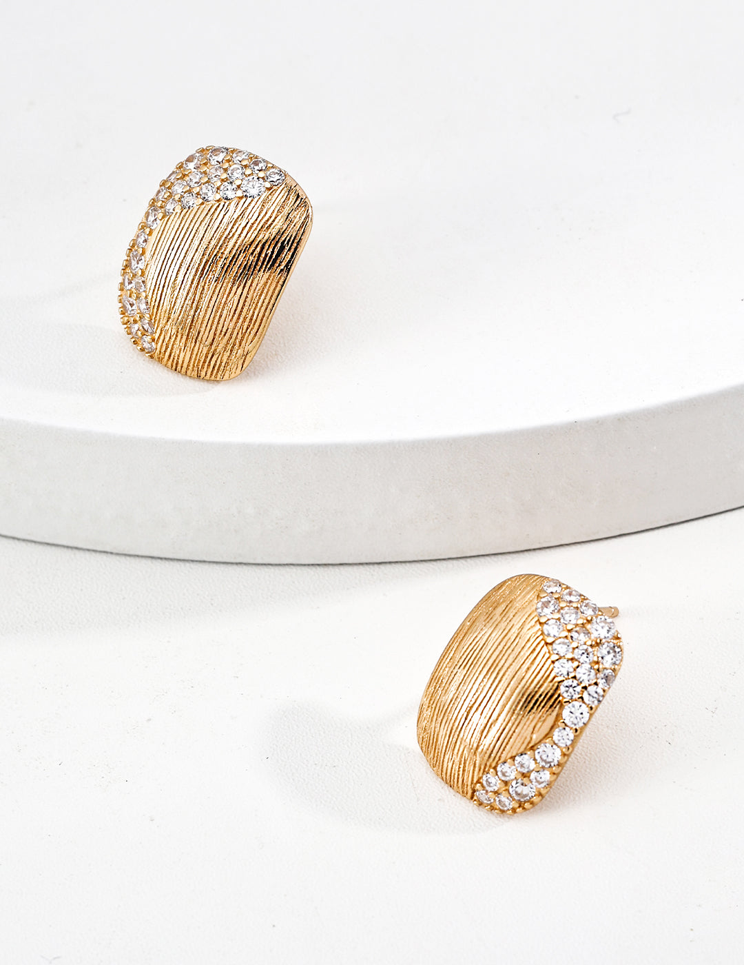 Vintage Matte Zircon Earrings