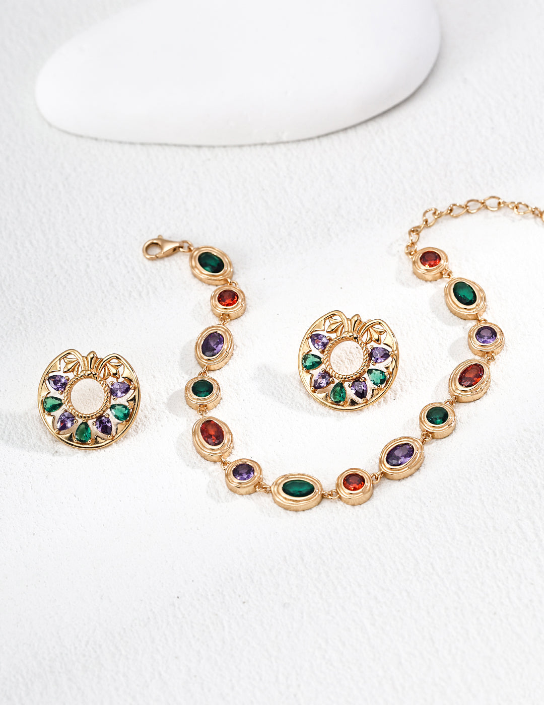 Monet’s Garden Zircon Earrings