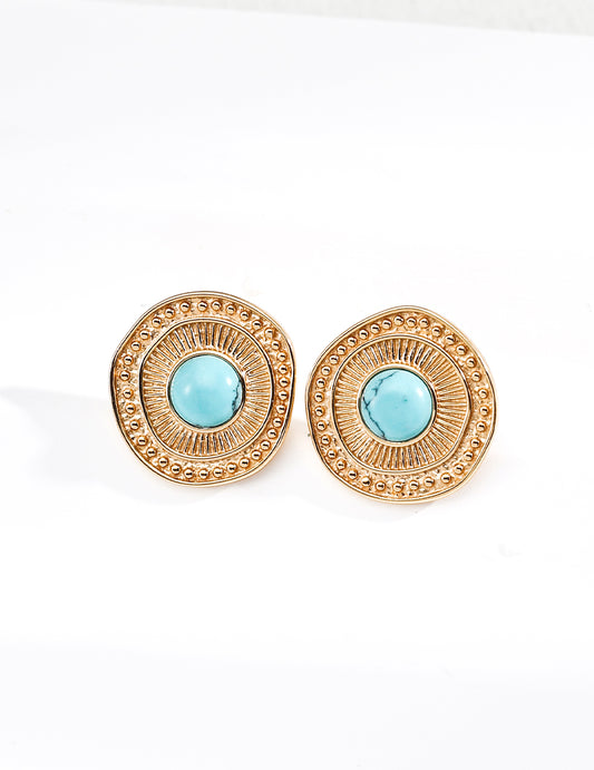 Vintage Turquoise Stud Earrings