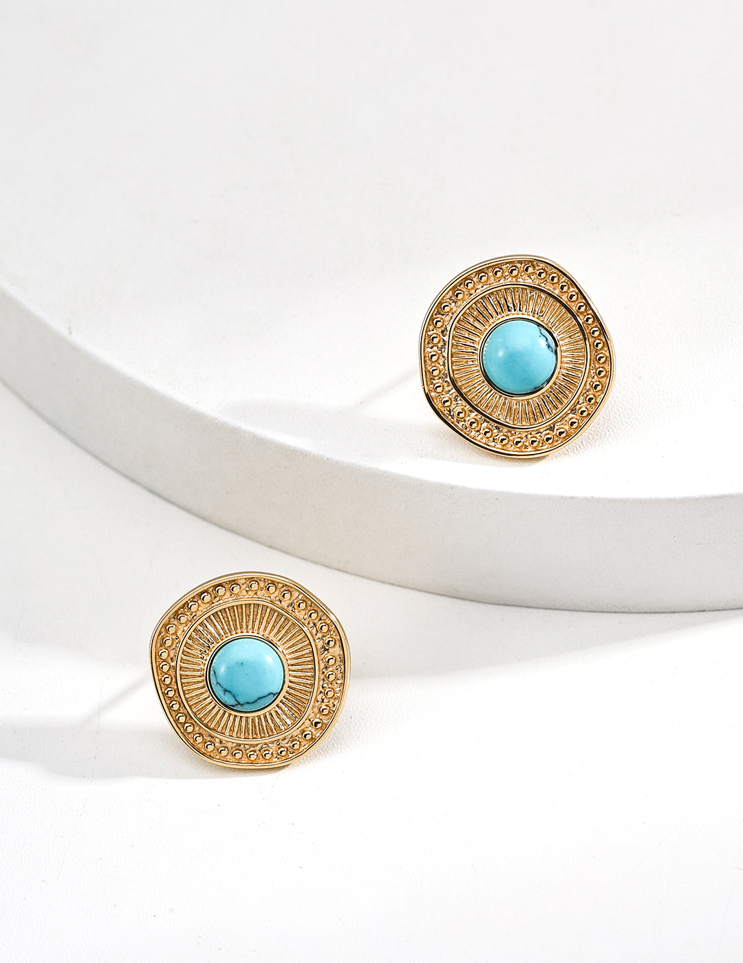 Vintage Turquoise Stud Earrings