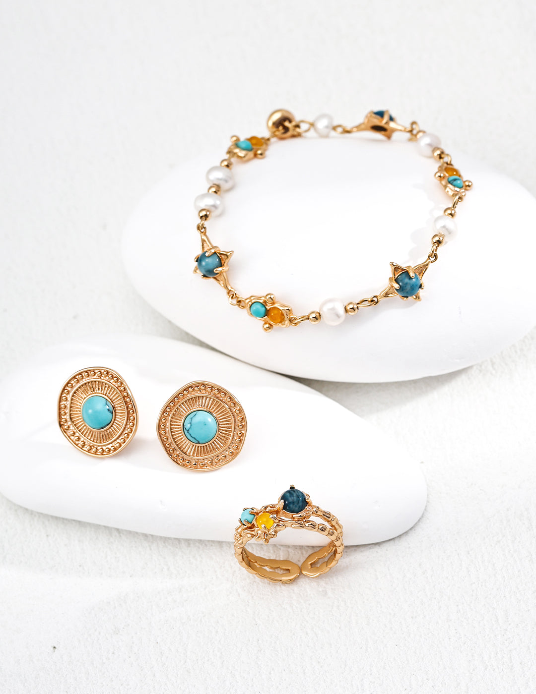 Vintage Turquoise Stud Earrings