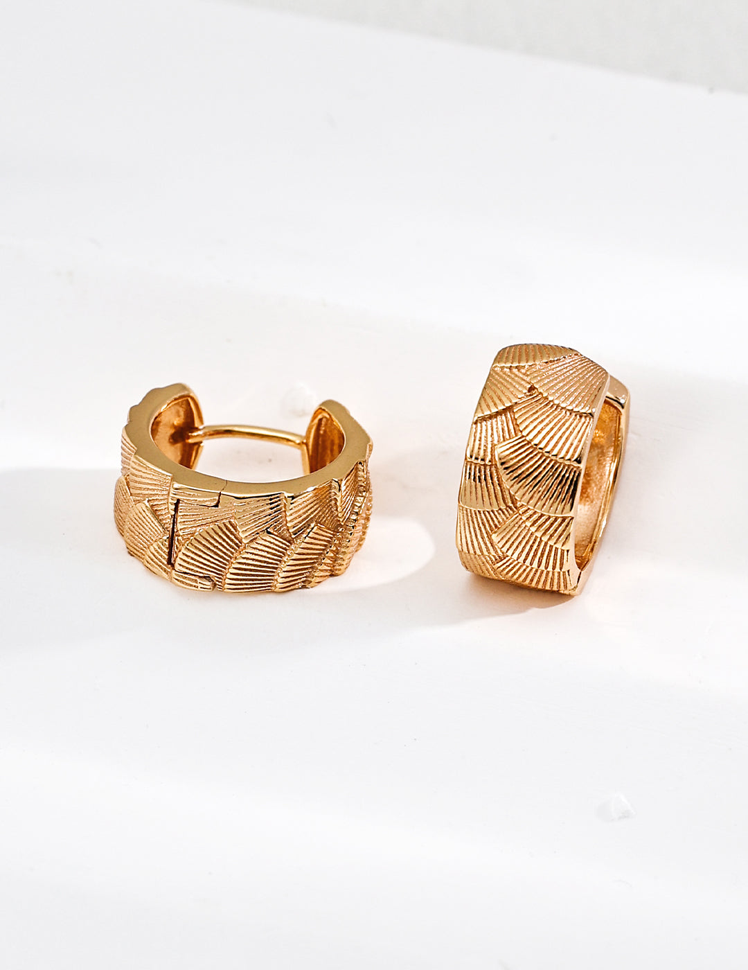 Pine Needle Texture Earrings