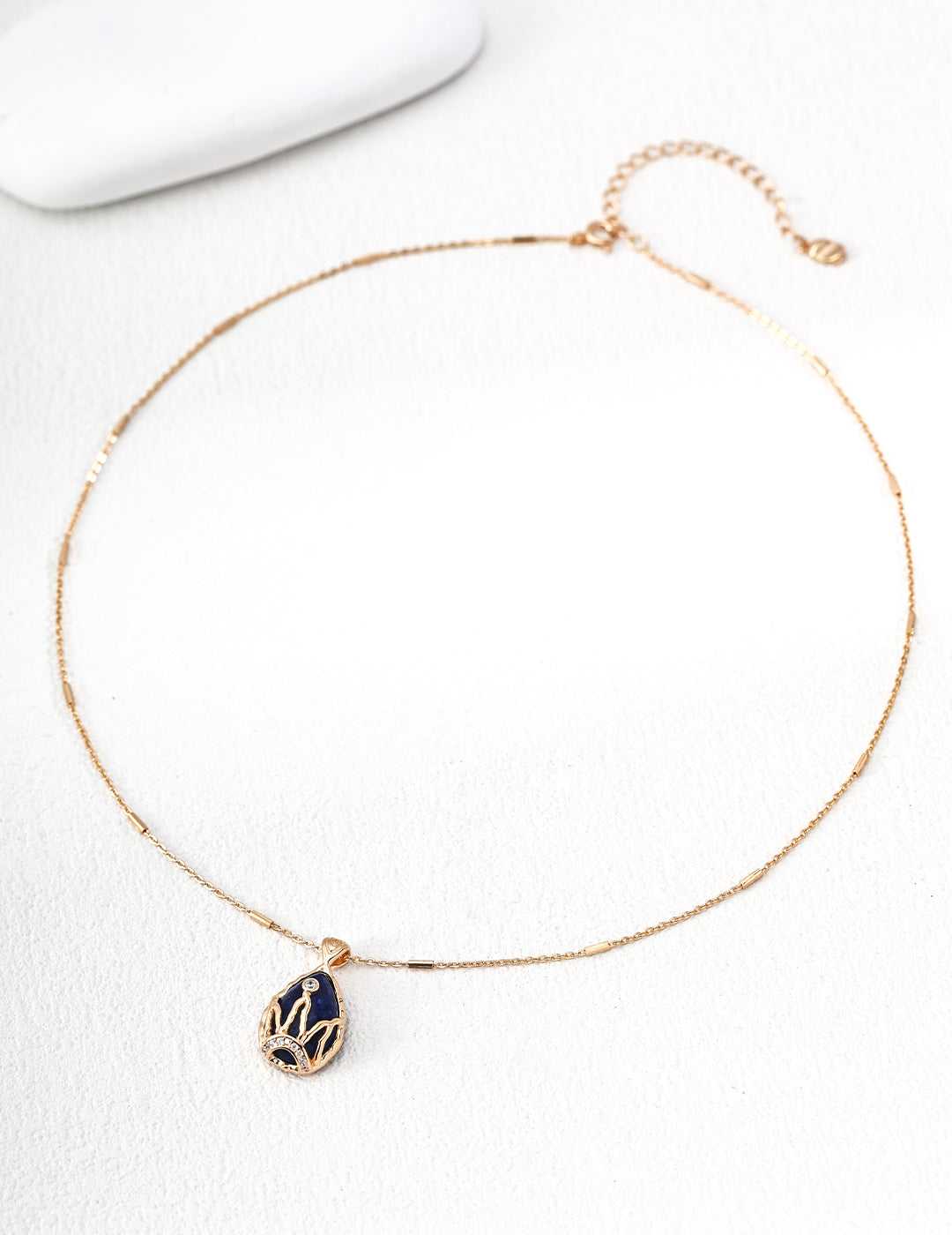 Royal Crown Lapis Starry Night Necklace