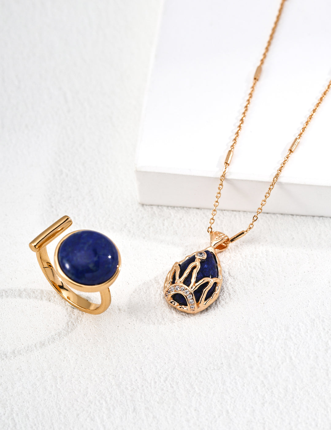 Royal Crown Lapis Starry Night Necklace