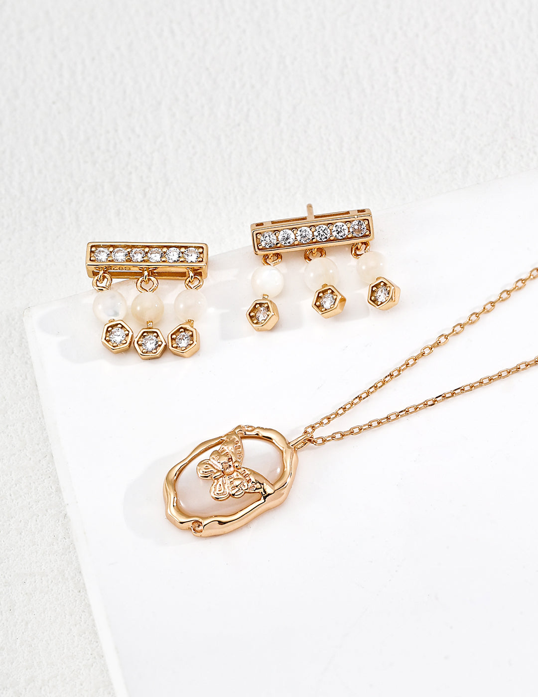 Minimalist Zircon Bar Drop Earrings
