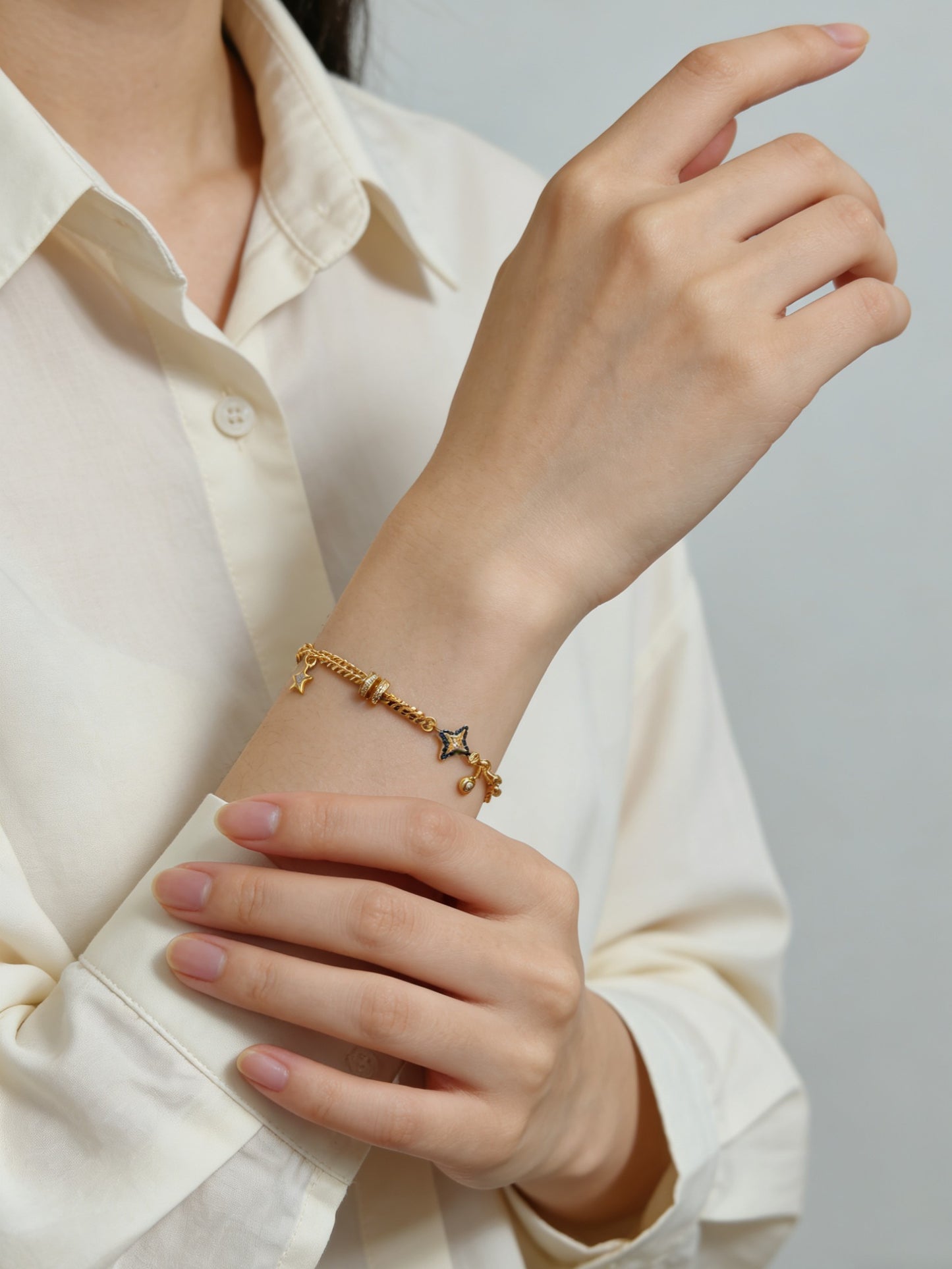 Celestial Star Charm Bracelet