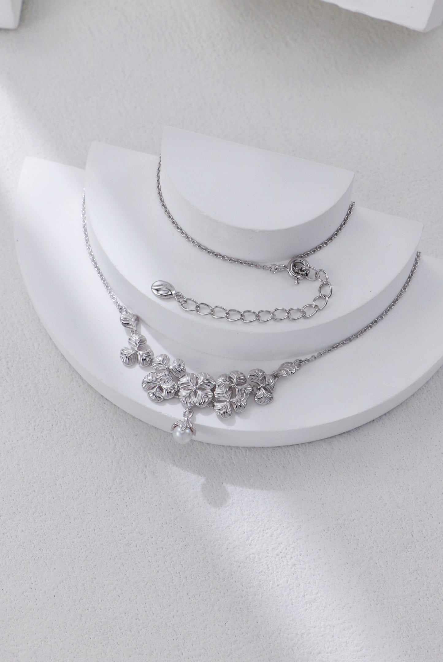 Prosper Bloom Floral Pearl Necklace