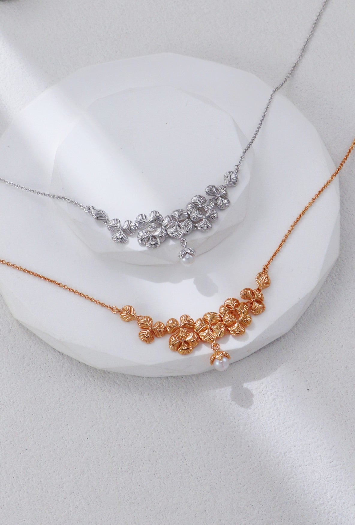 Prosper Bloom Floral Pearl Necklace