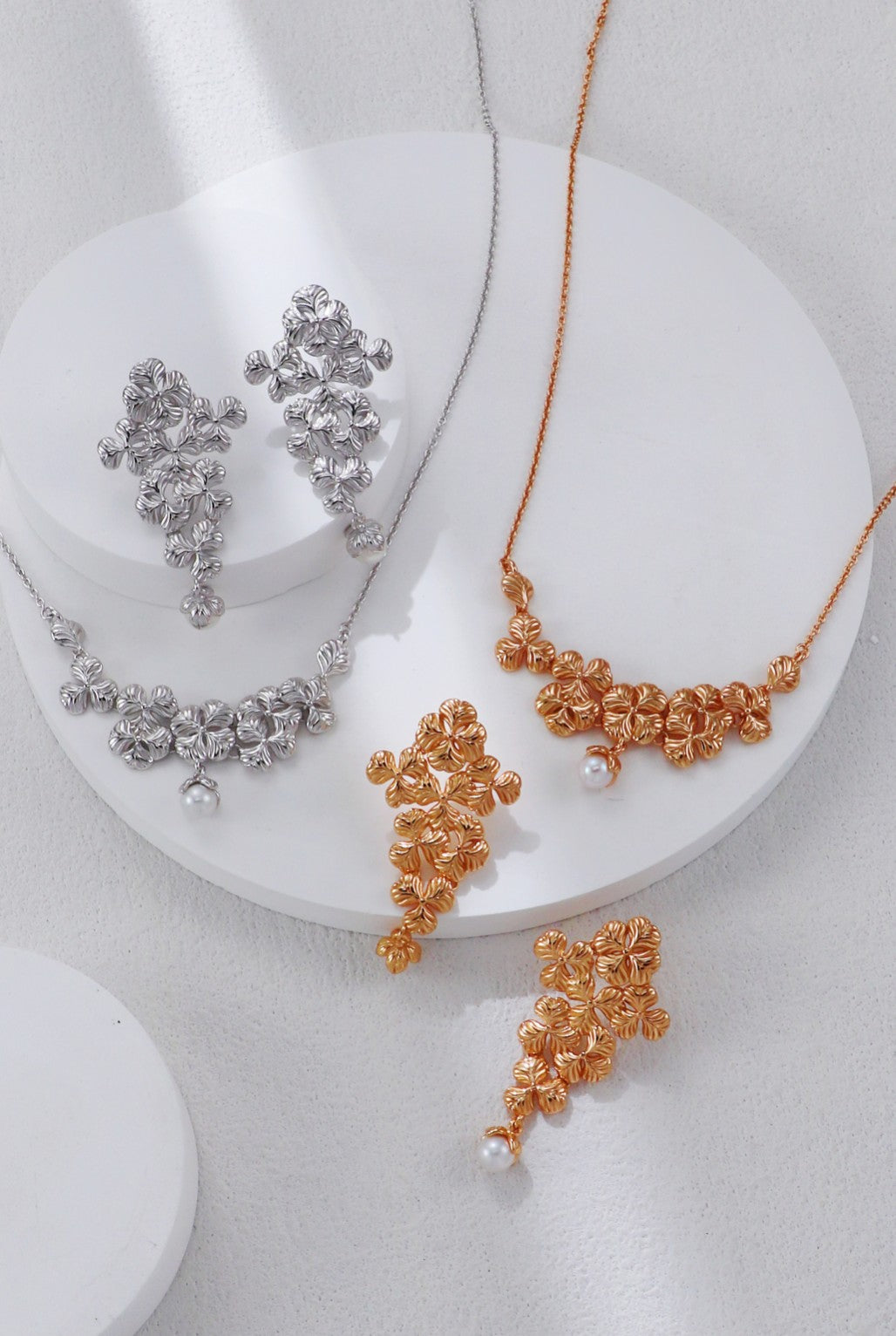 Prosper Bloom Floral Pearl Necklace